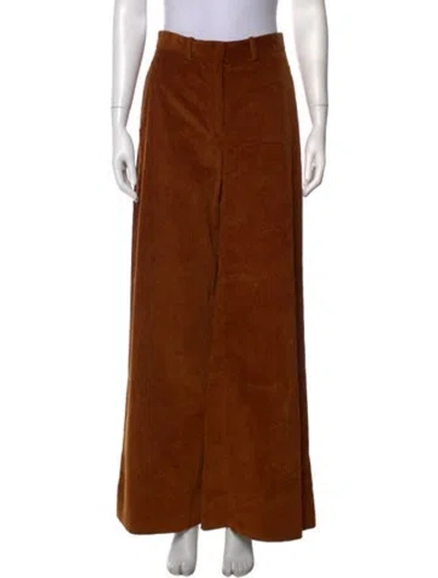 Pre-owned Rosetta Getty Wide Leg Pants In Brown