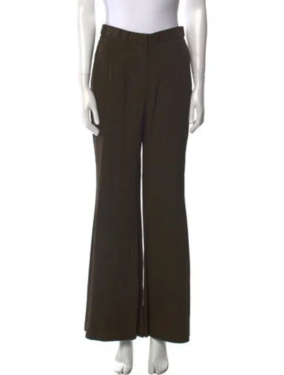 Pre-owned Rosetta Getty Wide Leg Pants In Green