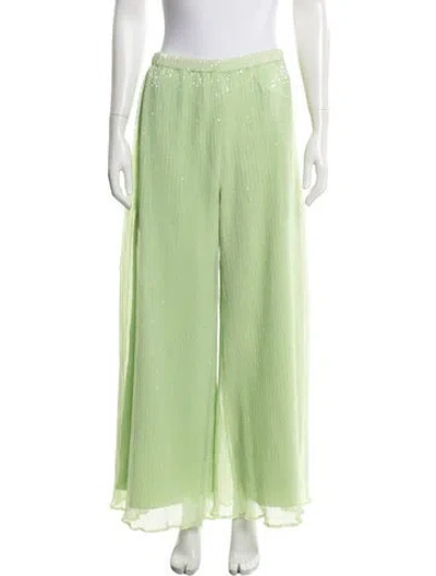 Pre-owned Rosetta Getty Wide Leg Pants In Green
