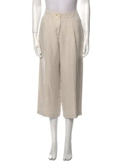 Pre-owned Rosetta Getty Wide Leg Pants In Neutral