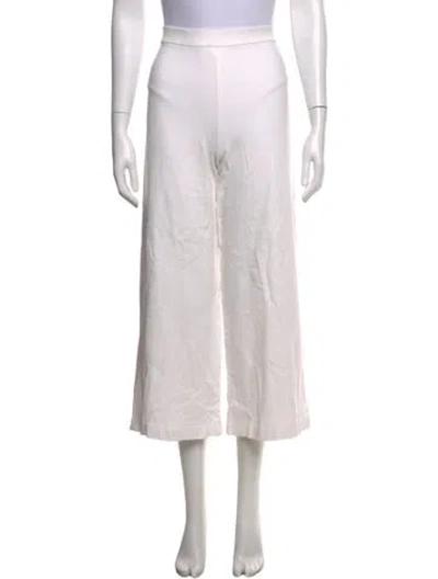 Pre-owned Rosetta Getty Wide Leg Pants In Neutrals