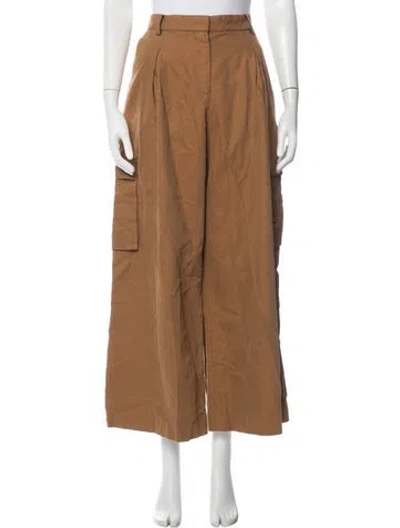 Pre-owned Rosetta Getty Wide Leg Pants In Neutrals
