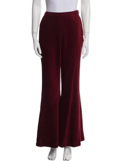 Pre-owned Rosetta Getty Wide Leg Pants In Red