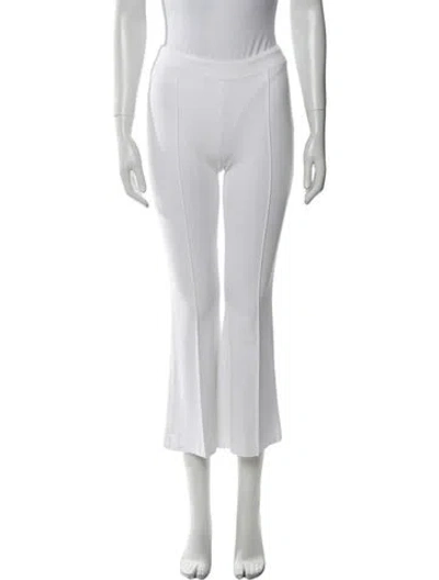 Pre-owned Rosetta Getty Wide Leg Pants In White