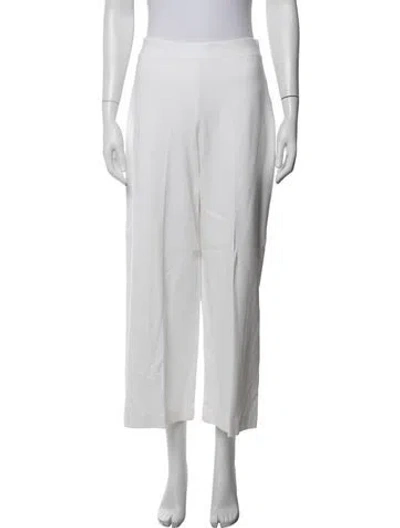 Pre-owned Rosetta Getty Wide Leg Pants In White