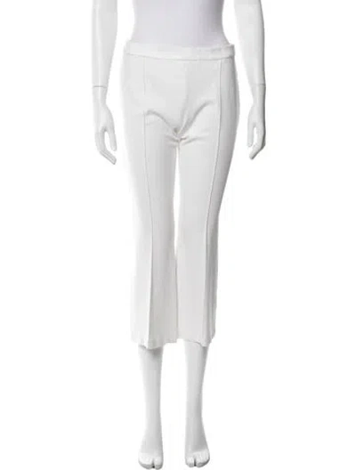 Pre-owned Rosetta Getty Wide Leg Pants In White