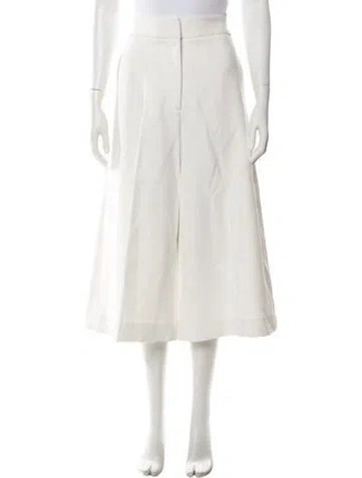 Pre-owned Rosetta Getty Wide Leg Pants In White