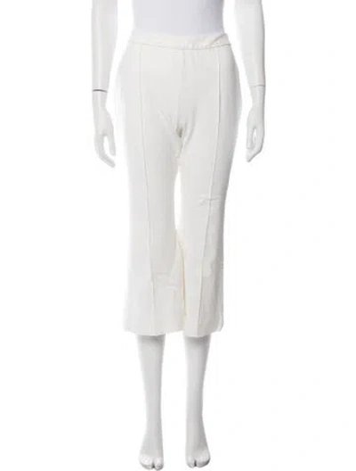 Pre-owned Rosetta Getty Wide Leg Pants In White