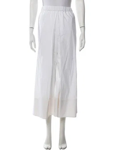 Pre-owned Rosetta Getty Wide Leg Pants In White