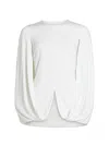 Rosetta Getty Folded Cape Top In White