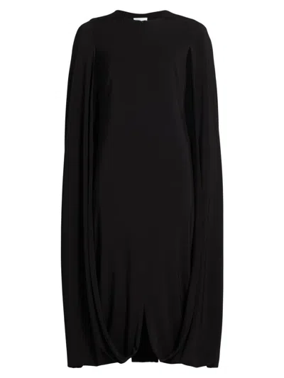 Rosetta Getty Women's Fold Cape Cocoon Dress In Black