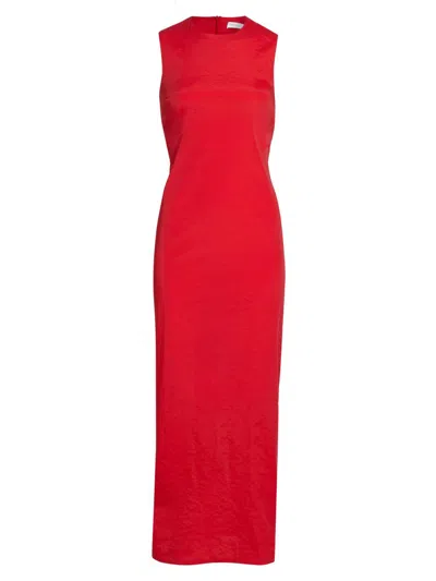 Rosetta Getty Women's Sleeveless Sheath Maxi Dress In Red