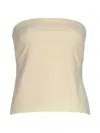 Rosetta Getty Women's Strapless Bandeau Top In Cream