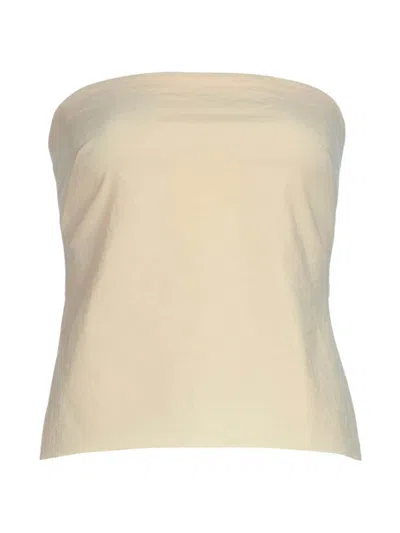 Rosetta Getty Women's Strapless Bandeau Top In Cream
