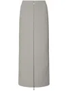 Rosetta Getty Wool-cashmere Skirt In 中性色
