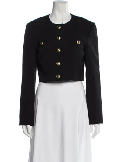 Pre-owned Rosetta Getty Wool Evening Jacket In Black