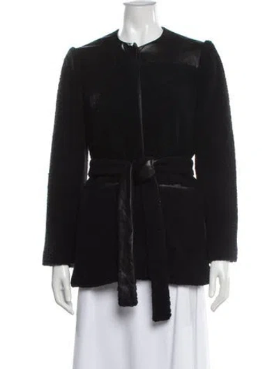 Pre-owned Rosetta Getty Wool Evening Jacket In Black