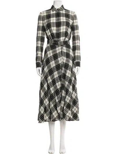 Pre-owned Rosetta Getty Wool Long Dress In Black