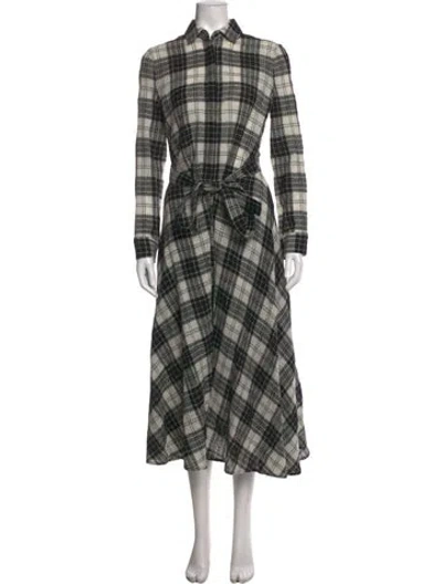 Pre-owned Rosetta Getty Wool Long Dress In Black