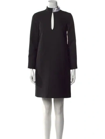 Pre-owned Rosetta Getty Wool Mini Dress W/ Tags In Black