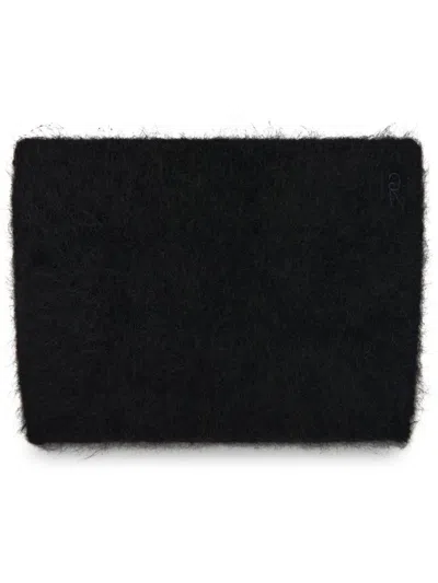 Rosetta Getty X Violet Getty Brushed Knitted Hat In Black