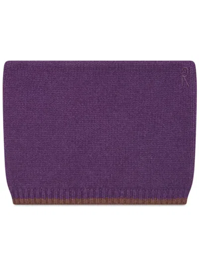 Rosetta Getty X Violet Getty Knitted Hat In Purple