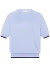 Rosetta Getty X Violet Getty Knitted Top In Blue