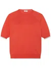 Rosetta Getty X Violet Getty Knitted Top In Red