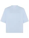 Rosetta Getty X Violet Getty Logo-embroidered Cotton T-shirt In Blue