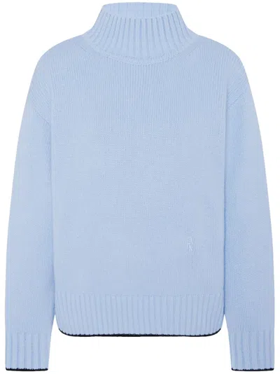 Rosetta Getty X Violet Getty Wool-cashmere Jumper In Blue