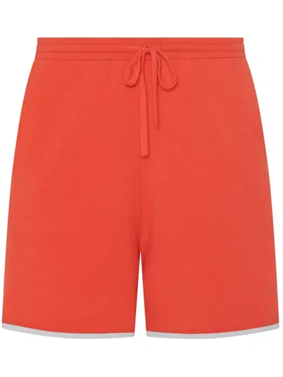 Rosetta Getty X Violet Getty Wool-cotton Track Pants In Red