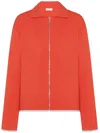 Rosetta Getty X Violet Getty Zip-up Cardigan In Red