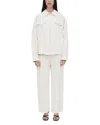Rosetta Getty Lightweight Zip-up Jacket In White