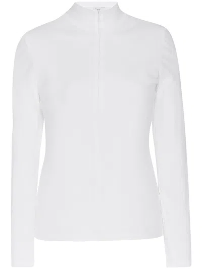 ROSETTA GETTY ZIP-UP HIGH-NECK CARDIGAN