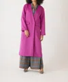 Rosevelvet Nima Wool Blend Coat In Orchid In Pink