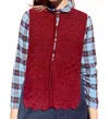 Rosevelvet Patrice Baby Alpaca Dickie Sweater In Burgundy In Red