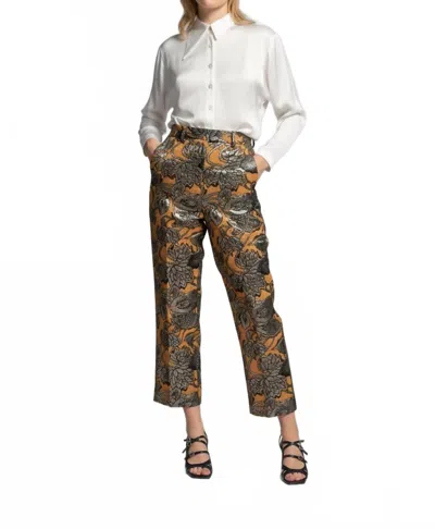 Rosevelvet Piper Pant In Bronze In Multi