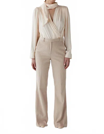 Rosevelvet Sandy Trousers In Cream In White