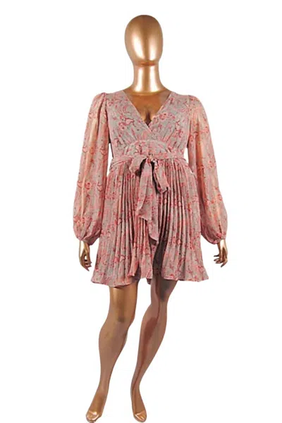 Rosevelvet Women's Lurex Fit & Flare Dress - Plus In Mint/pink In Multi