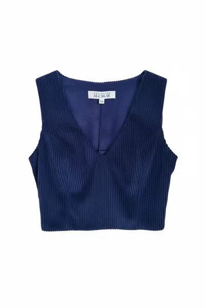 Rosevelvet Women's Sophie Top In Navy In Blue