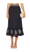 Rosewater House Ayan Skirt In Black