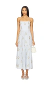 Rosewater House Sarv Maxi Dress In Blue