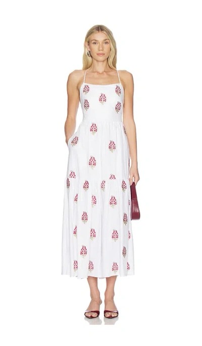 Rosewater House Sarv Maxi Dress In White