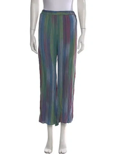 Pre-owned Rosewater House Striped Wide Leg Pants In Multi