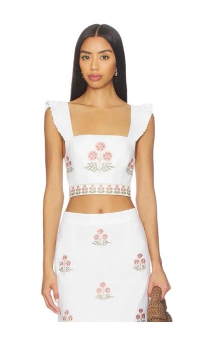Rosewater House Yalda Bustier In White