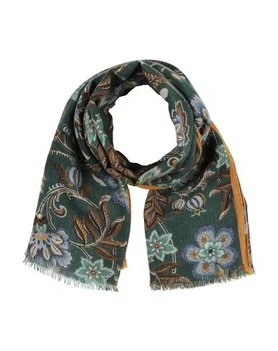 Rosi Collection Man Scarf Dark Green Size - Wool