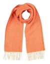 Rosi Collection Man Scarf Orange Size - Virgin Wool