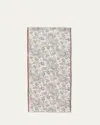 Rosi Collection Men's Double-face Silk And Linen Scarf In Beige