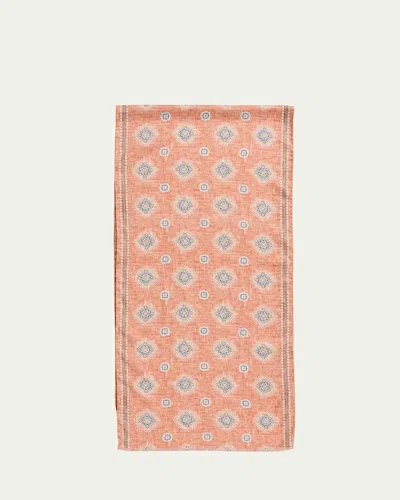 Rosi Collection Men's Double-face Silk Scarf In Red