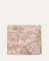 Rosi Collection Men's Linen And Silk Paisley Pocket Square